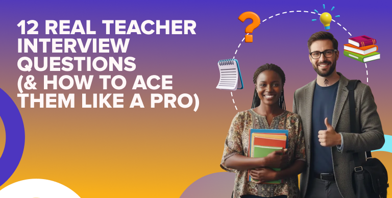 EDU Passport: Smiling teacher ready for a job interview.