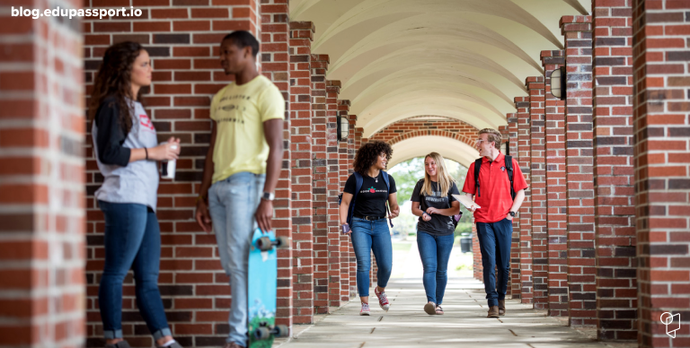 Students walking on Christian Brothers University campus amid ongoing faculty restructuring.