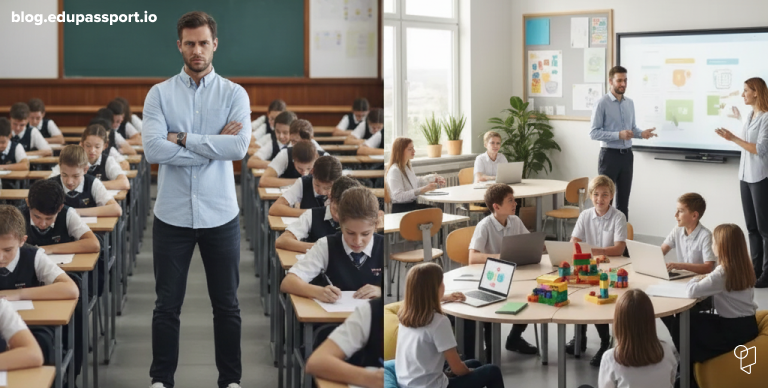 Comparison between traditional exam monitoring and modern student-centered integrity