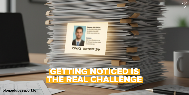 Basic teacher CV compared to a structured digital educator profile that is easier to review