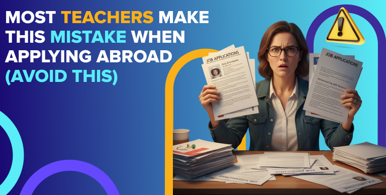Teacher confused while applying to jobs with warning about common mistakes